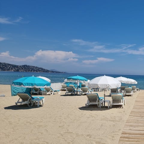 Soak up the sunshine on Sainte-Maxime Beach – it's well worth the drive
