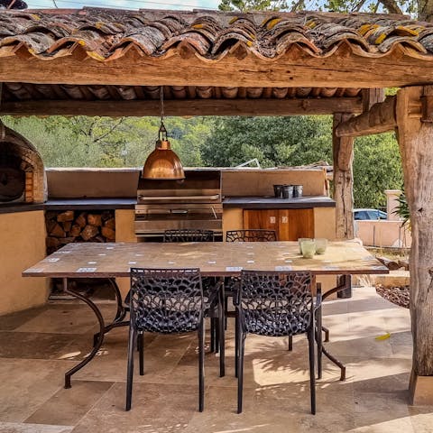 Come together for a barbecue on balmy afternoons
