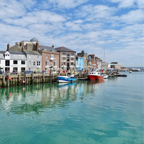 Visit Weymouth's pretty harbour and brilliant beach
