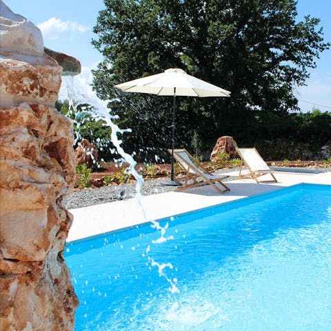 Swim lengths in the saltwater pool to start the day, then head for the deckchairs