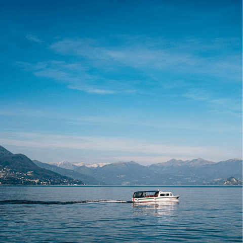 Take a ferry to Como – the pier is a few steps away