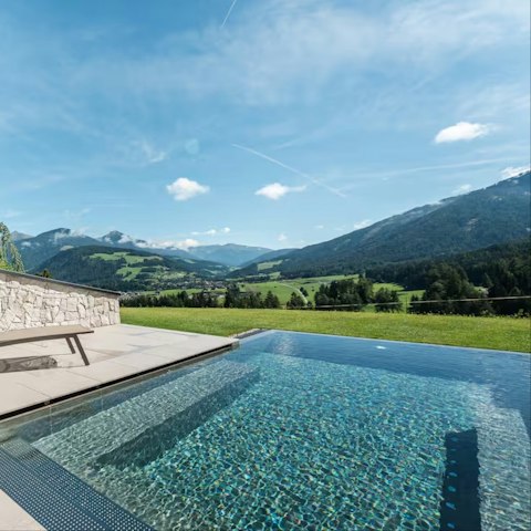 Enjoy the scenery as you swim in the private pool