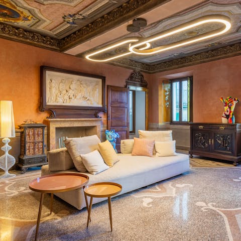 Admire the original features of this 18th-century home