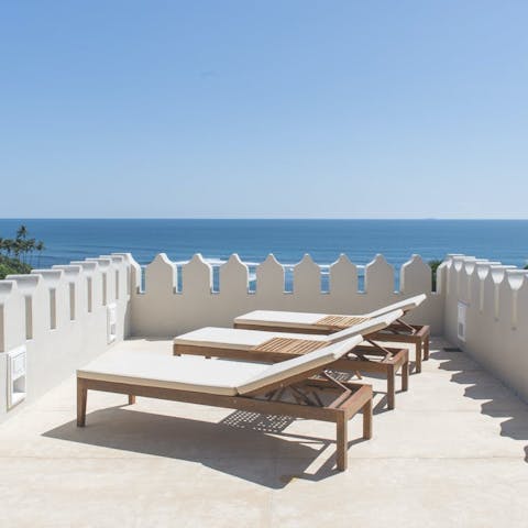 Savour stunning views of the Indian Ocean