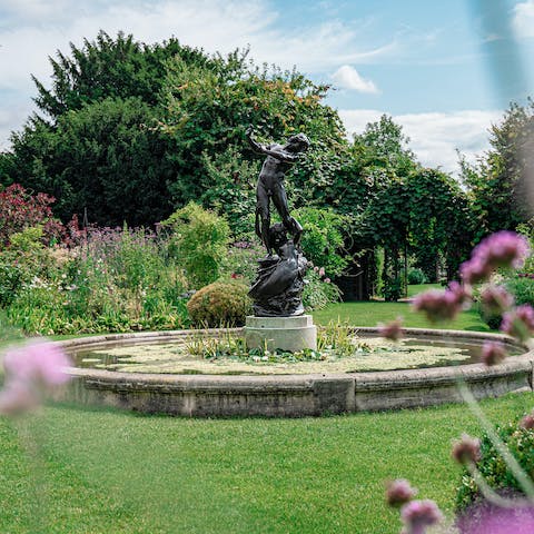 Go for a morning jog through Regent's Park, five minutes away on foot
