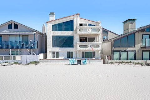 Walk straight onto white sand from your front door