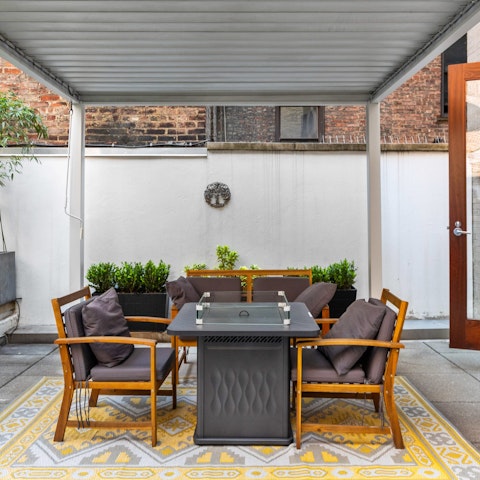 Relax and disconnect with drinks on the private terrace