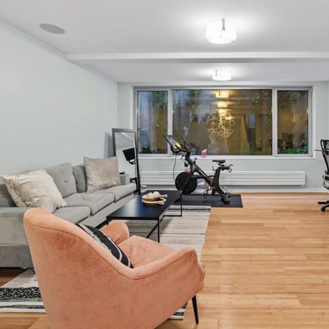 Enjoy a ride on the bike or catch up on work from the comfort of home