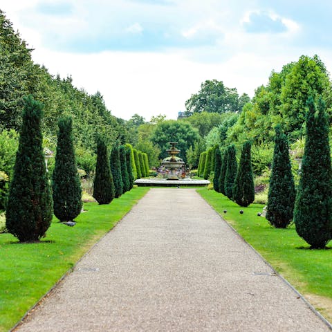 Stroll around Regent's Park, a stone's throw away