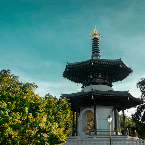 Head across the river and enjoy a walk through Battersea Park