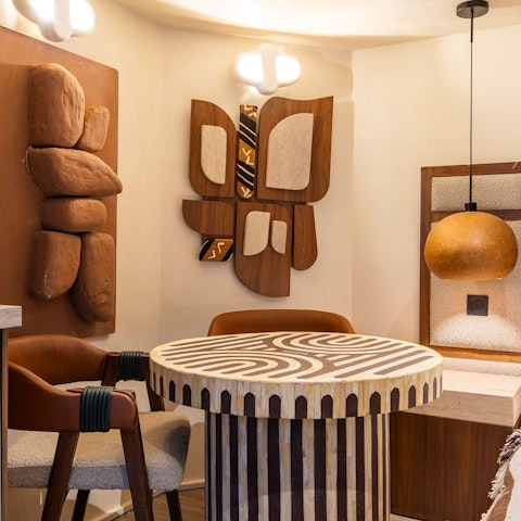 Make plans for the day over coffees at the bistro table