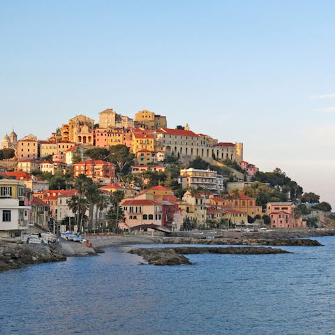 Experience the timeless beauty of the Italian Riviera from this home in Imperia