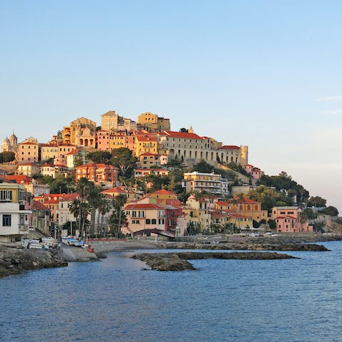 Experience the timeless beauty of the Italian Riviera from this home in Imperia