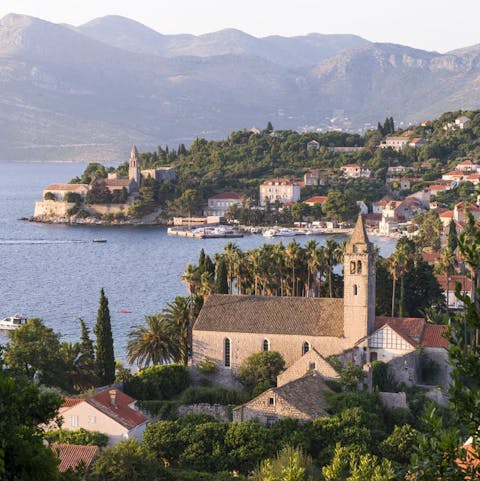 Stay on the tranquil, car-free island of Lopud