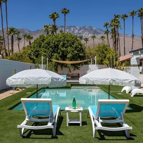 Spend blissful days lounging by the private pool