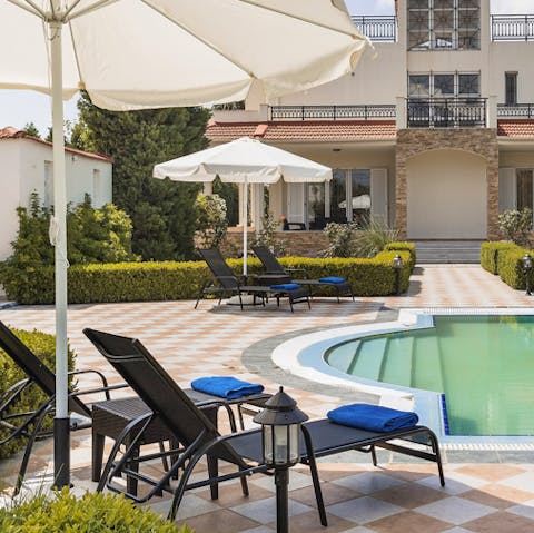 Spend the day relaxing by your own private pool
