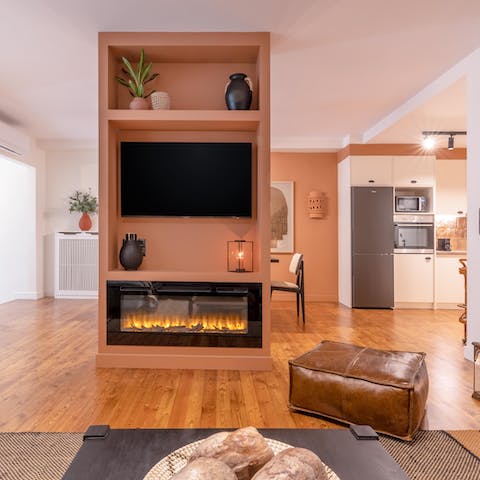 Snuggle up by the fire when the Athens weather turns colder