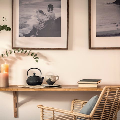 Catch up on work or plan your time in Spain's capital at the desk