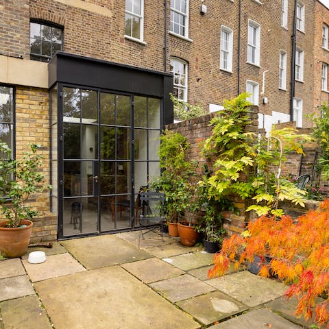 Open the doors and experience the tranquility of the garden