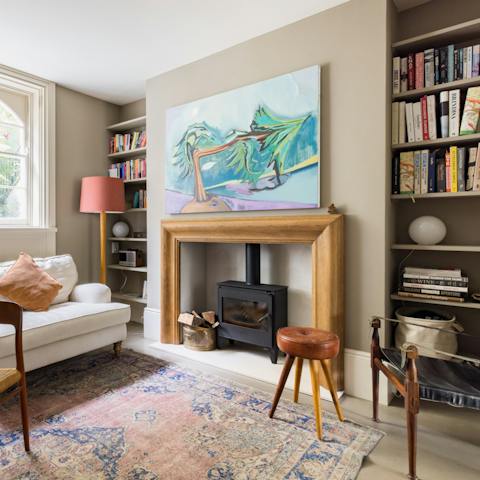 Light the fire and enjoy the warmth and cosiness of the sitting room