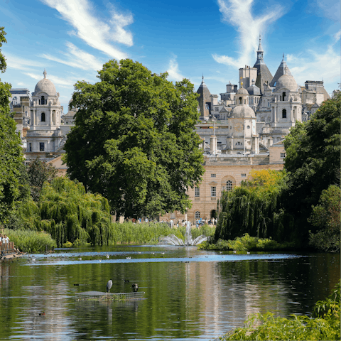 Take a meandering walk through Hyde Park, three minutes from your front door