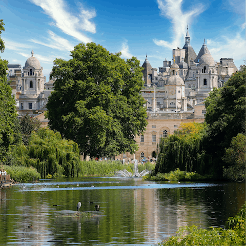 Take a meandering walk through Hyde Park, three minutes from your front door
