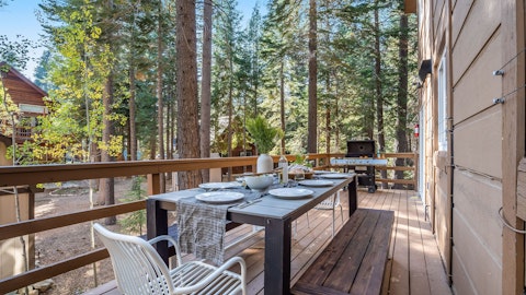 Savour the great outdoors while dining on the terrace