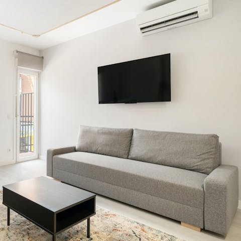 Unwind in the living room with an ice cold cerveza