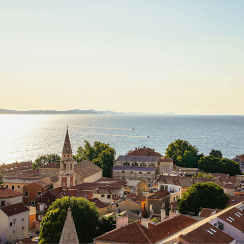 Explore the old town of Zadar, just a twenty-minute drive away