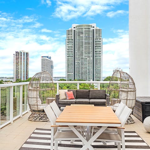 Unwind on your building's rooftop