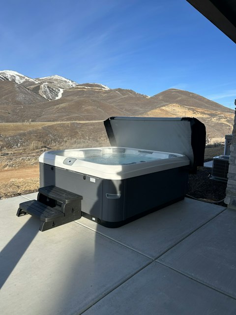 Wind down in the hot tub after a busy day on the slopes or trails