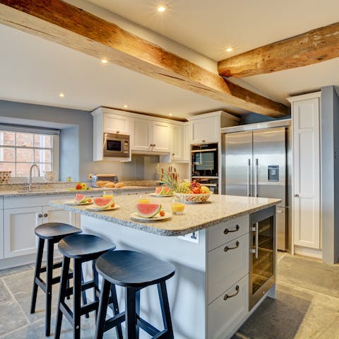 Entertain the chef in the sociable kitchen