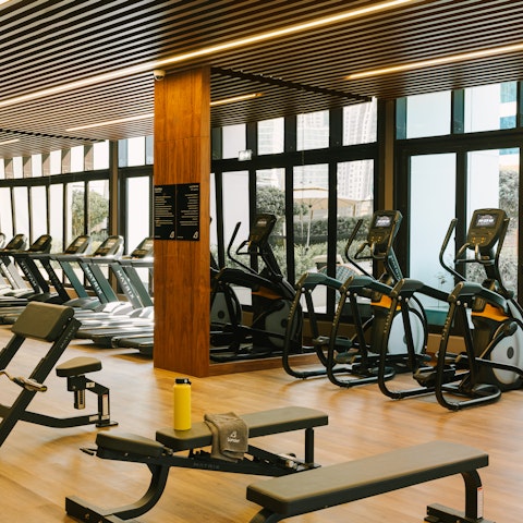 Keep on top of your workout regime in the hotel's fitness centre
