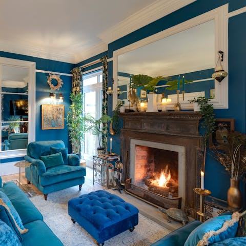 Spend cosy afternoons relaxing by the fire