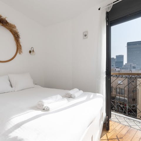 Wake up blissfully with the breeze washing over you