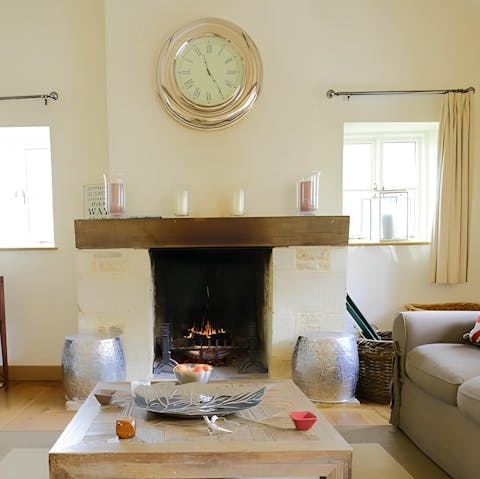 Cosy up by the open fire with a good book