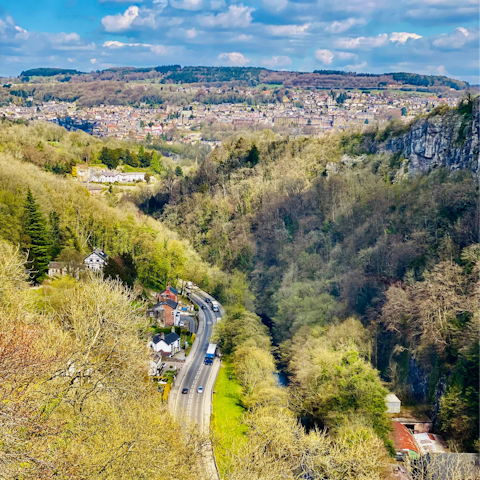 Admire the views over Matlock from nearby Heights of Abraham