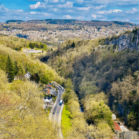 Admire the views over Matlock from nearby Heights of Abraham