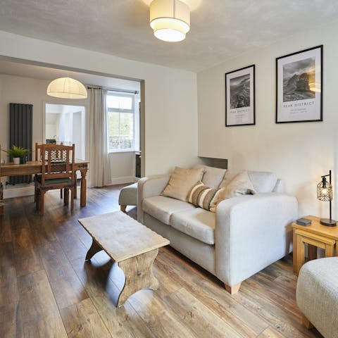 Rest weary feet in the cosy living room