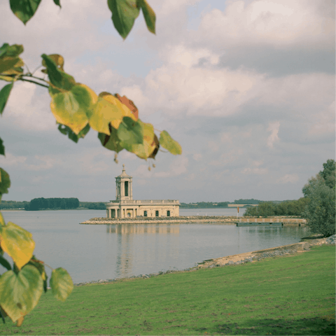 Stretch your legs walking around Rutland Water – it's about twenty minutes away
