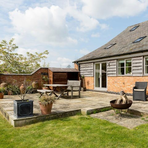 Enjoy warm weather in the garden