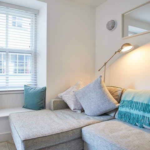 Pour a glass of wine and settle onto the sofa for a cosy night in