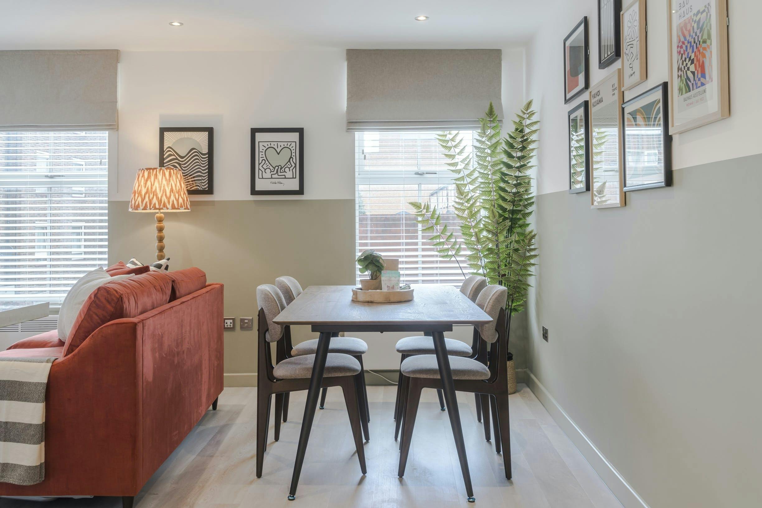 Olive Green & Burnt Orange