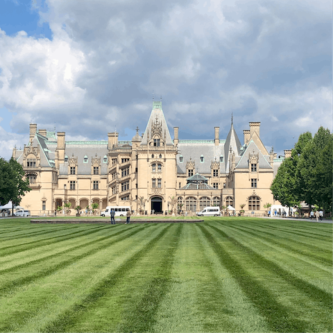 Visit the popular Biltmore Estate, just a twenty–seven–minute drive away