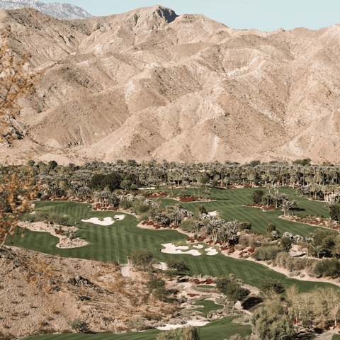 Practise your technique on the nearest golf course, twelve minutes away