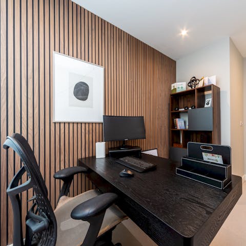 Work from home with ease in the private office