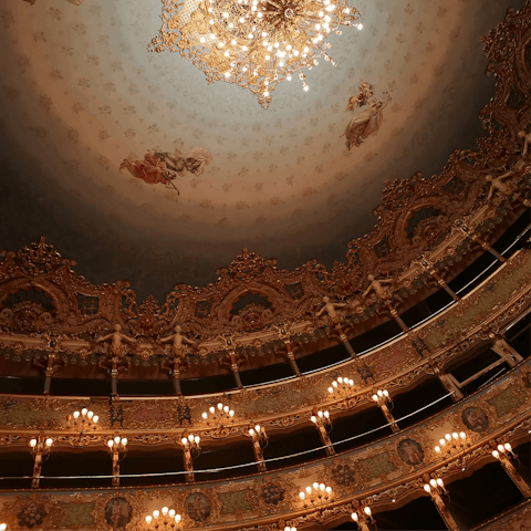 Catch an opera show around the corner at the iconic Teatro La Fenice