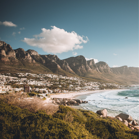 Stay in Camps Bay, Cape Town – renowned for its sandy beach and quality restaurants
