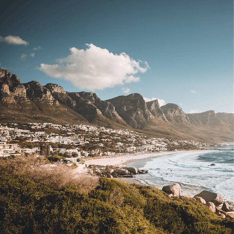 Stay in Camps Bay, Cape Town – renowned for its sandy beach and quality restaurants