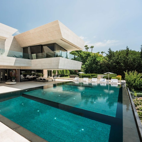 Soak up the scenery from the poolside